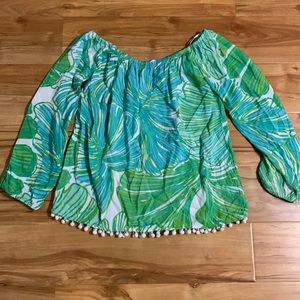 Lilly Pulitzer off the shoulder top